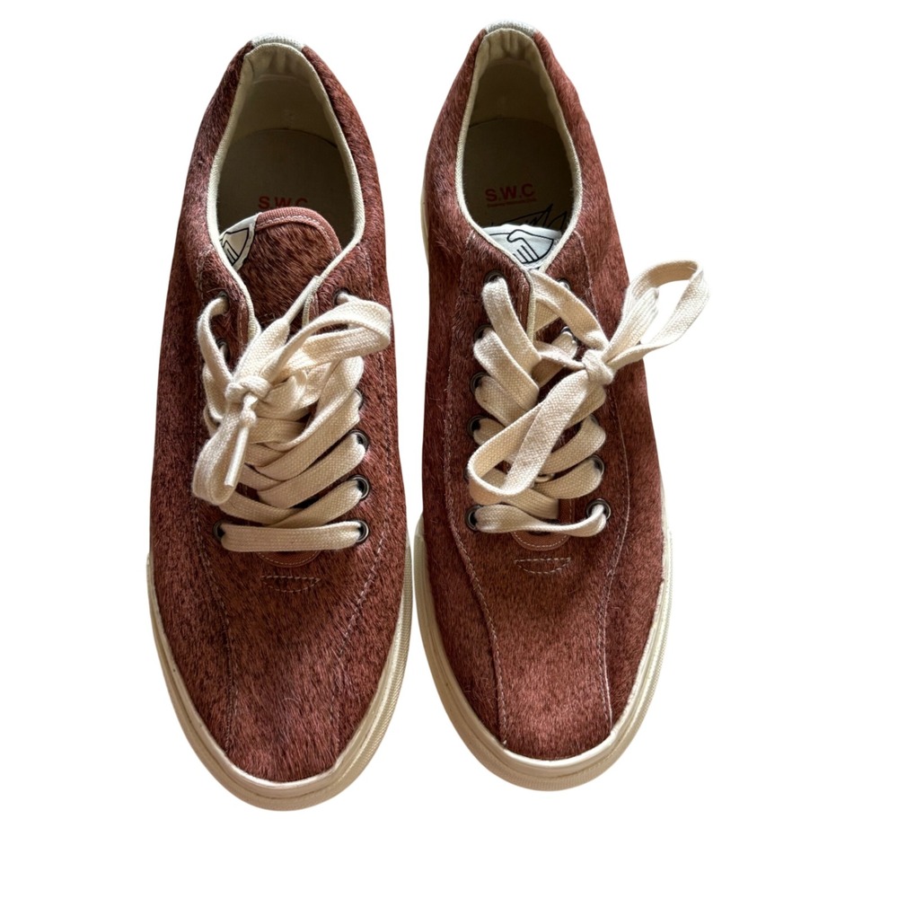 Stepney Workers Club S.W.C Dellow Pony Hair Sneakers Size 42‎ US 9